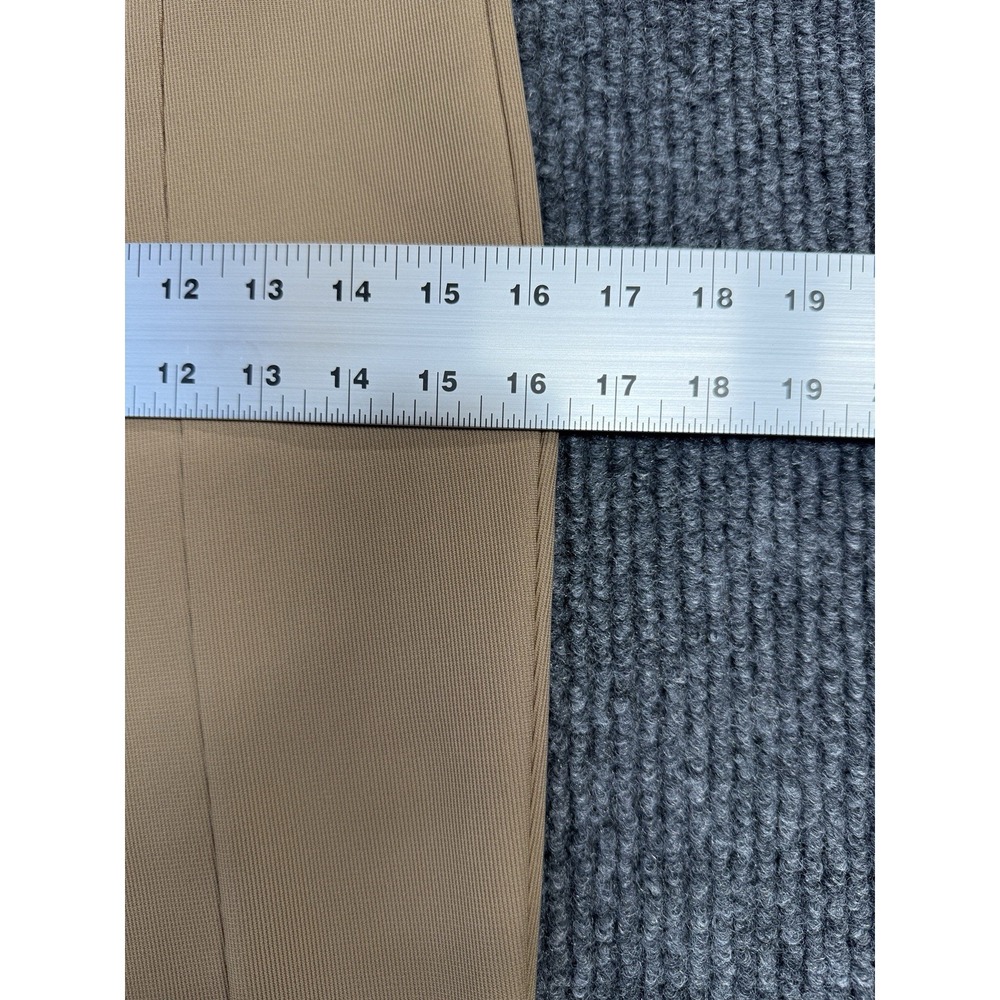 Zara Ottoman Leggings Womens Medium High Waist Stretch Slit Front Color Camel - Picture 11 of 16